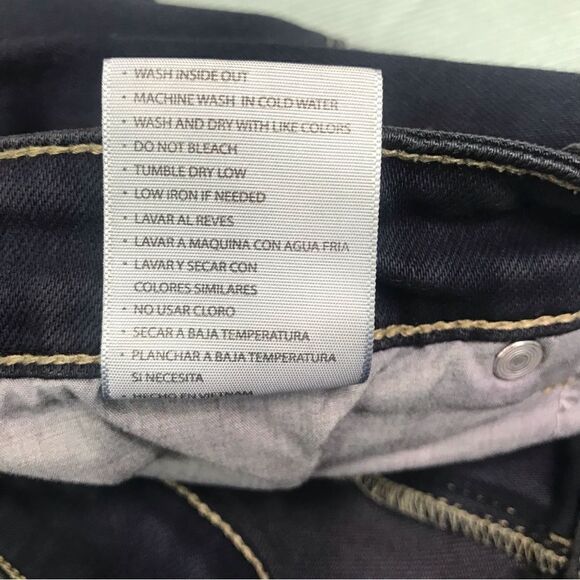 KanCan Dark Blue Distressed Fringe Hem Skinny Jeans - Picture 9 of 13